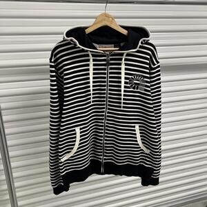 Y2K Aademiks Striped Emo Baggy Hoodie
